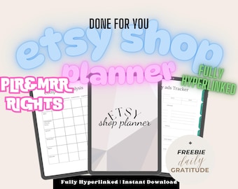 Etsy Shop Planner: PLR MRR, DFY Digitales Produkt (Digitaler Download)