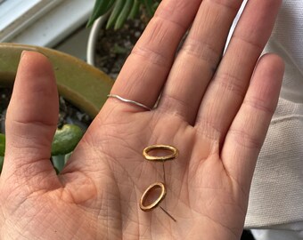 Vintage Earrings Spiritual Golden Sun VividColors Gold Energy Jewelry Reiki Yoga Good Luck Charm Alchemy Eclipse
