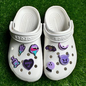 Spooky Themed Crocs Charm | Evil Pin Badges | Halloween Shoe Accessories | Gift for Spooky Lovers | Ghost Shoe Jibbitz | Trendy Crocs Charm