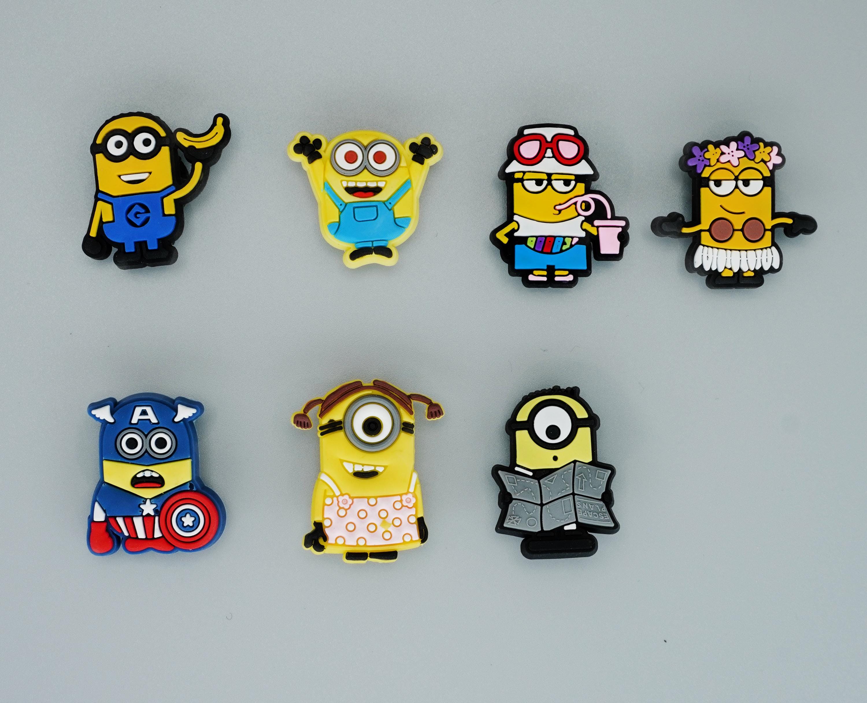 Minions Jibbitz Charms for Crocs Cartoon Croc Pins Badges Cute