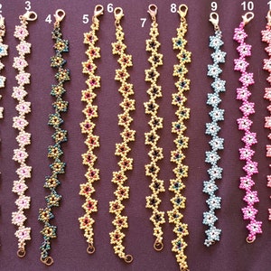 Seed Bead Star Bracelet - Etsy