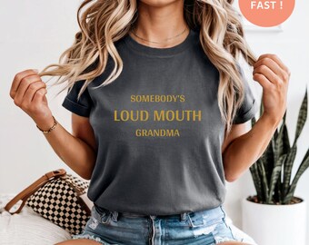 Quelqu'un a la grande bouche - Chemise grand-mère Noël, T-shirt grand-mère pour les fêtes