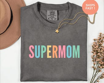 Chemise Supermom - Chemise pour la fête des mères, cadeau pour femme, cadeau pour femme