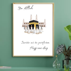 Kaaba Islamic Wall Art Mecca Wall Art Print Kaba Poster Digital Download Kabah Decor Mecca Wall Art Print Islamic Poster Hajj Muslim Decor