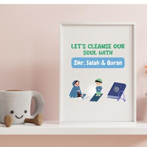 Islamic Nursery Print Muslim Kids Decor Muslim Nursery Art Islamic Toddler Prints Childrens Eid Gift Ramadan Gift Kids Islamic Wall Picture