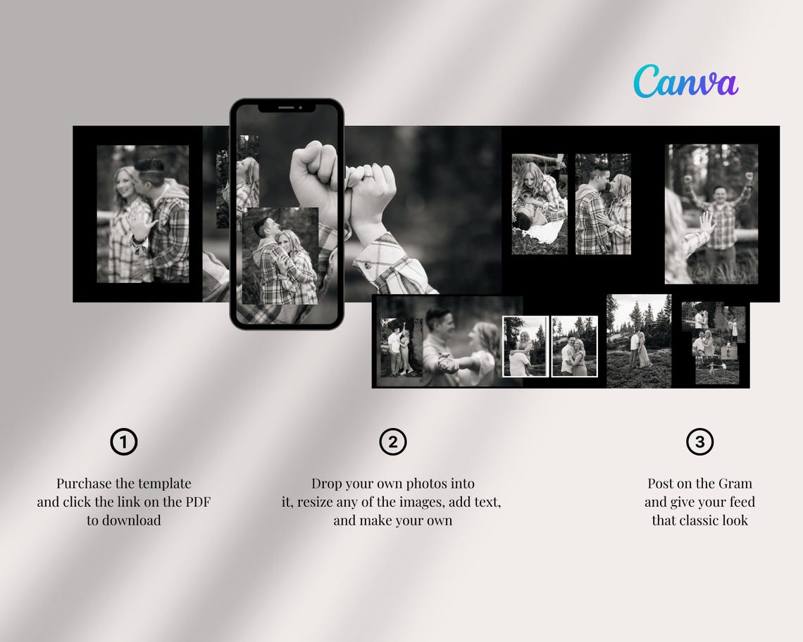 Instagram Seamless Carousel Template for Photographers, Social Media ...