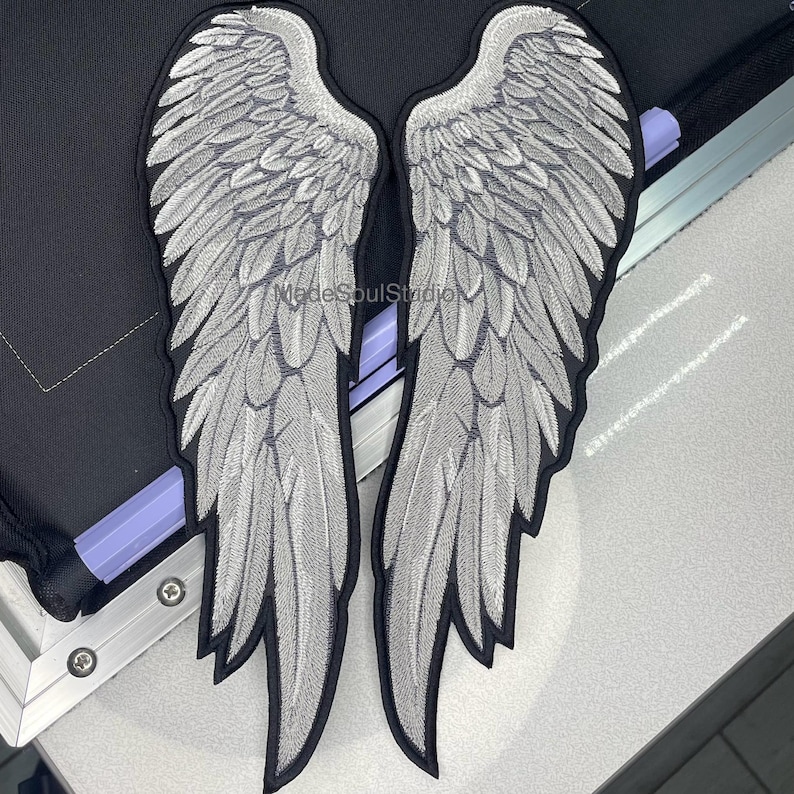 Embroidered Angel Wings Back Set Patches Large Iron on Patch for ...