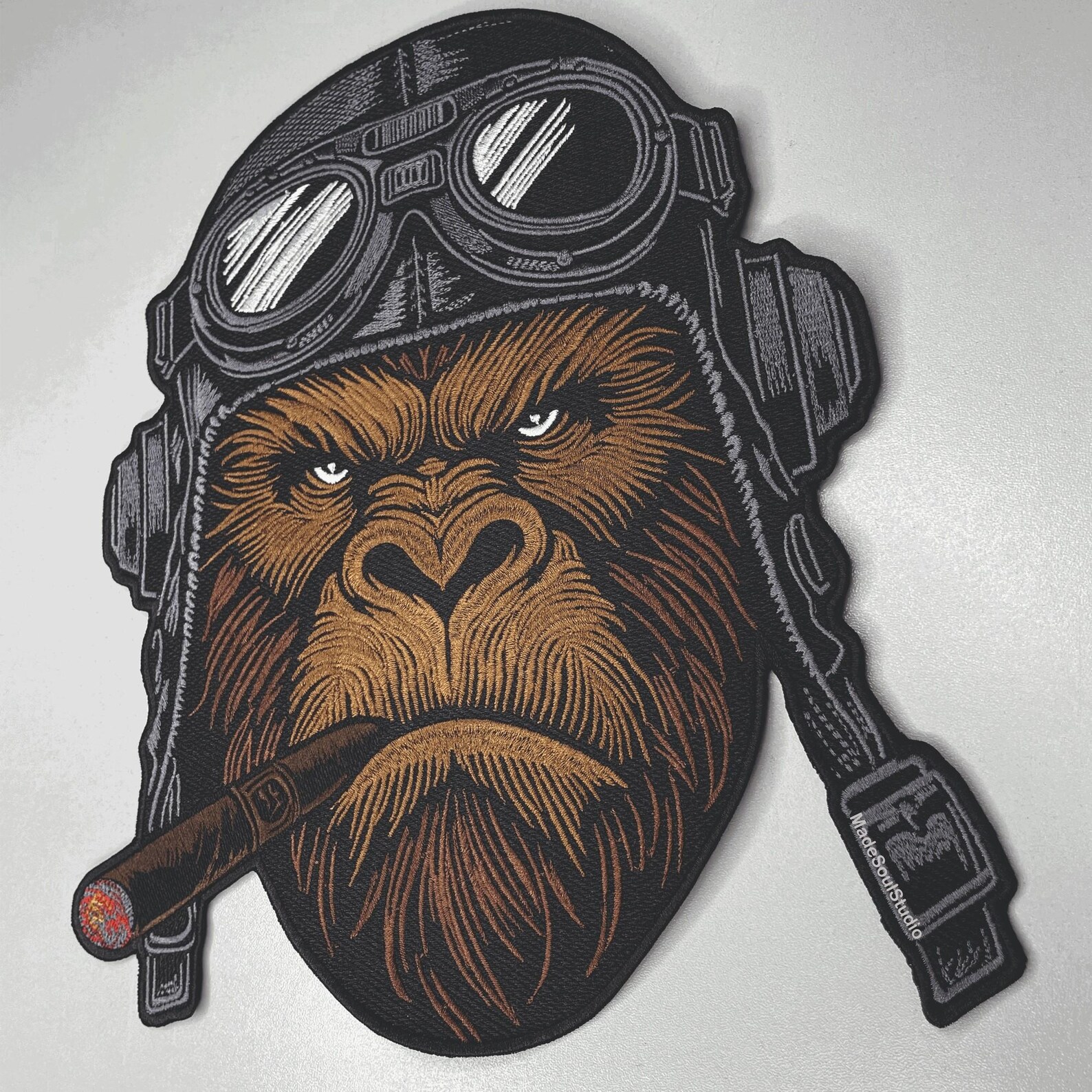 Embroidered Large Iron on GORILLA Back Patch for Jackets Patch for ...
