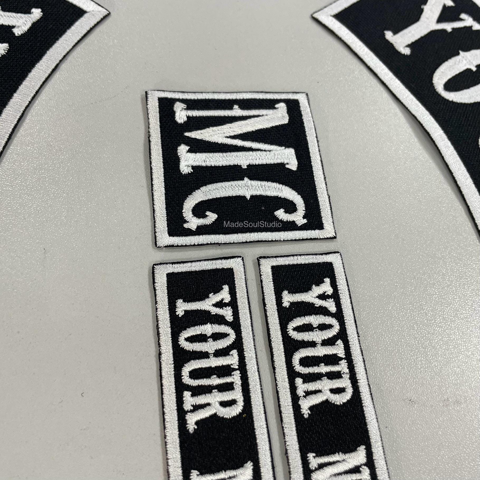 Top/botton Rocker Patch, Custom Rocker Patch, MC Patch, Name Tag ...