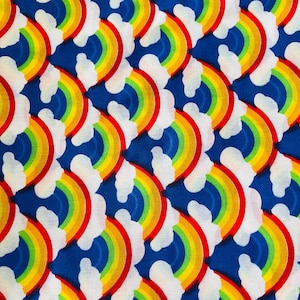 Rainbow Polyester Cotton Fabric