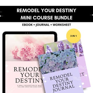MRR PLR Life Coaching Program Remodel Your Destiny, Done For You Course Bundle With Editable Canva Template For Life and Success Coaches