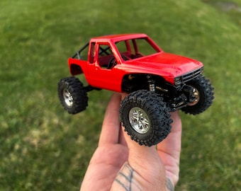 SCX30 Toyota Extended Cab RC Truck Body with Roll Cage Bed