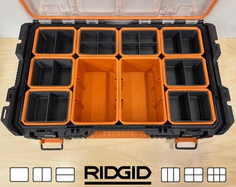 Insert Bins for Ridgid Pro Gear System 2.0 10-Compartment Small Parts Organizer
