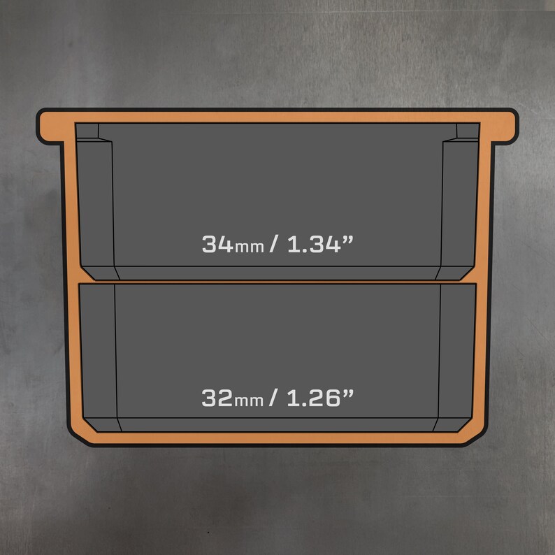 Stacked Insert Nesting Bins for Ridgid Pro Gear System 2.0 Small Parts Half Organizer image 5