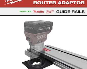Milwaukee M18 FUEL Router Baseplate Adaptor for Track Saw Guide Rail