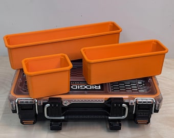 Double Wide Replacement Bin - Ridgid Pro Gear System 2.0 Small Parts Half Organizer