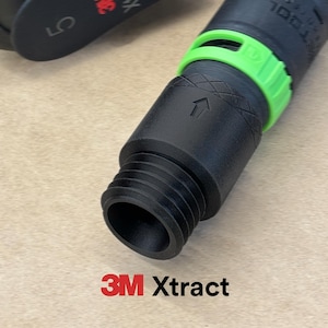 Adaptador Festool de 27 mm a 3 M Xtract / También compatible con SurfPrep, Uneeda, INDASA, AirVANTAGe