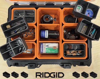 Accessory Bins - Nested Insert Bins for Ridgid Pro Gear System 2.0 Small Organizer