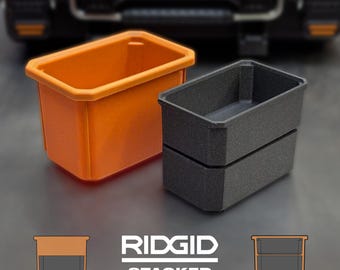 Stacked Insert Nesting Bins for Ridgid Pro Gear System 2.0 Small Parts Half Organizer