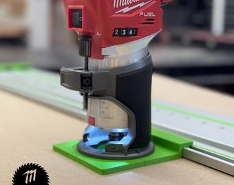 Milwaukee M18 Router Baseplate Adaptor: Festool Track Saw Guide Rail Compatible