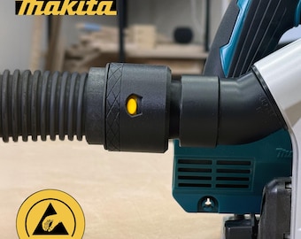 ESD Static Dissipative - Makita Track Saw to Cen-Tec Quick-Click Vacuum Hose Adaptor | 1-1/4" Hose