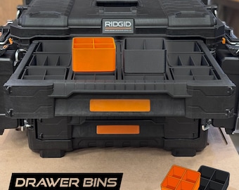 Ridgid Pro Gear System 4-Drawer Toolbox Organizer Bins
