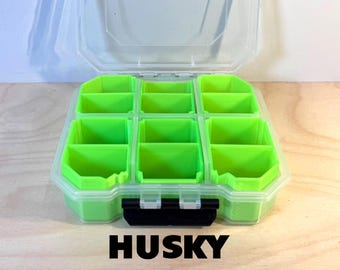 Hardware Organizer Bin Inserts for Husky 6-Inch 6-Compartment Case