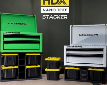 Mini Toolbox STACKER and Organizer Rack for HDX Nano Totes - US General, Home Depot