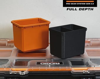 Full Height Insert Bins for Ridgid Pro Gear System 2.0 10-Compartment Organizer