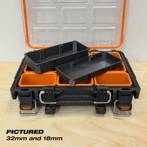 Vassoio intermedio - Contenitore inseribile per Ridgid Pro Gear System 2.0 - Organizzatore per piccole parti immagine 2