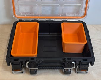 Double Deep Replacement Bin for Ridgid Pro Gear System 2.0 Small Parts Half Organizer