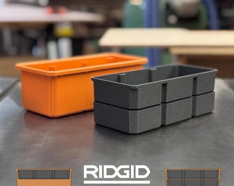 Stacked Middle Tray/Bin for Ridgid Pro Gear System 2.0 Small Half Organizer