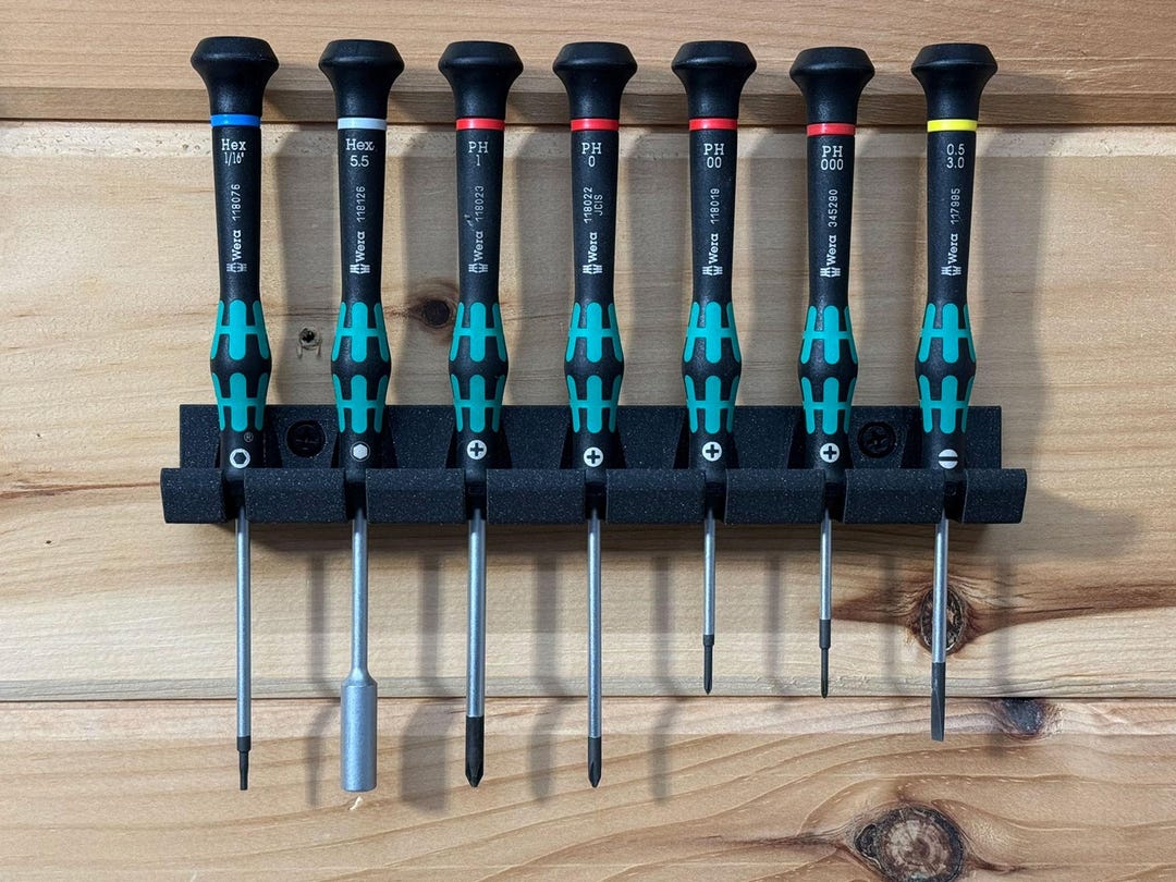 Wera Krafform Micro Screwdriver Wall Rack *perfect* Friction Fit ...