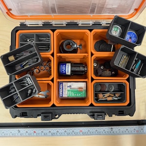 Accessory Bins - Nested Insert Bins for Ridgid Pro Gear System 2.0 Small Organizer image 3
