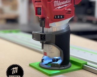 Milwaukee M18 Router Baseplate Adaptor: Festool Track Saw Guide Rail Compatible
