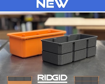Stacked Middle Tray/Bin for Ridgid Pro Gear System 2.0 Small Half Organizer