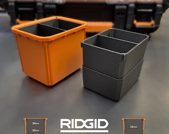 Stacked Insert Bins for Ridgid Pro Gear System 2.0 10-Compartment Organizer
