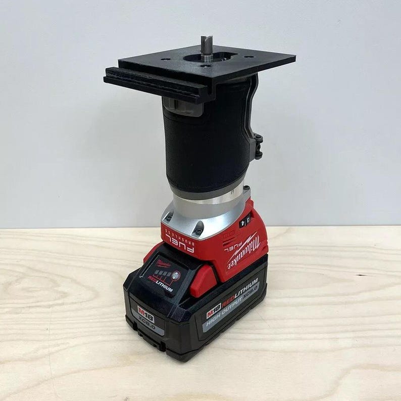 Milwaukee M18 Compact Router Baseplate Adaptor for Track Saw Guide ...