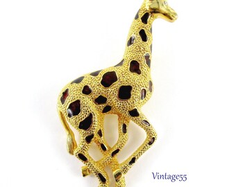 giraffe brooch