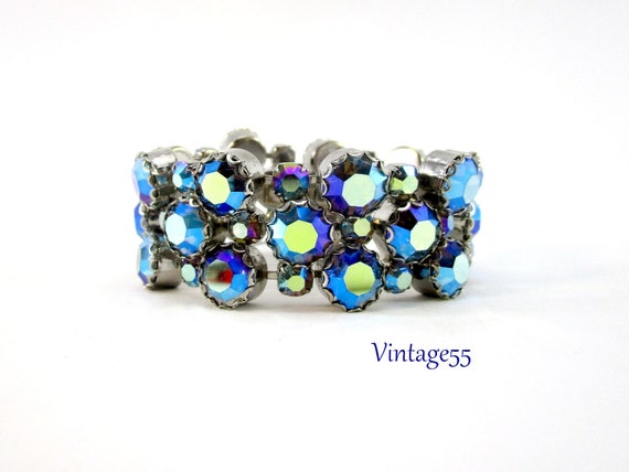 Rhinestone Bracelet Blue Schiaparelli