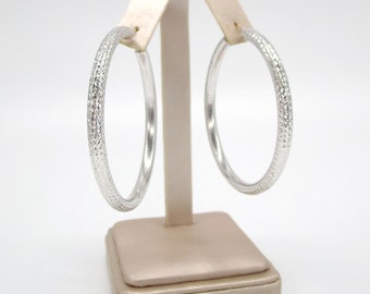 Sterling Silver Hoop Earrings 925 14k Lever back