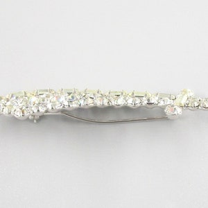 Rhinestone Brooch Sword Sabre Vintage image 6