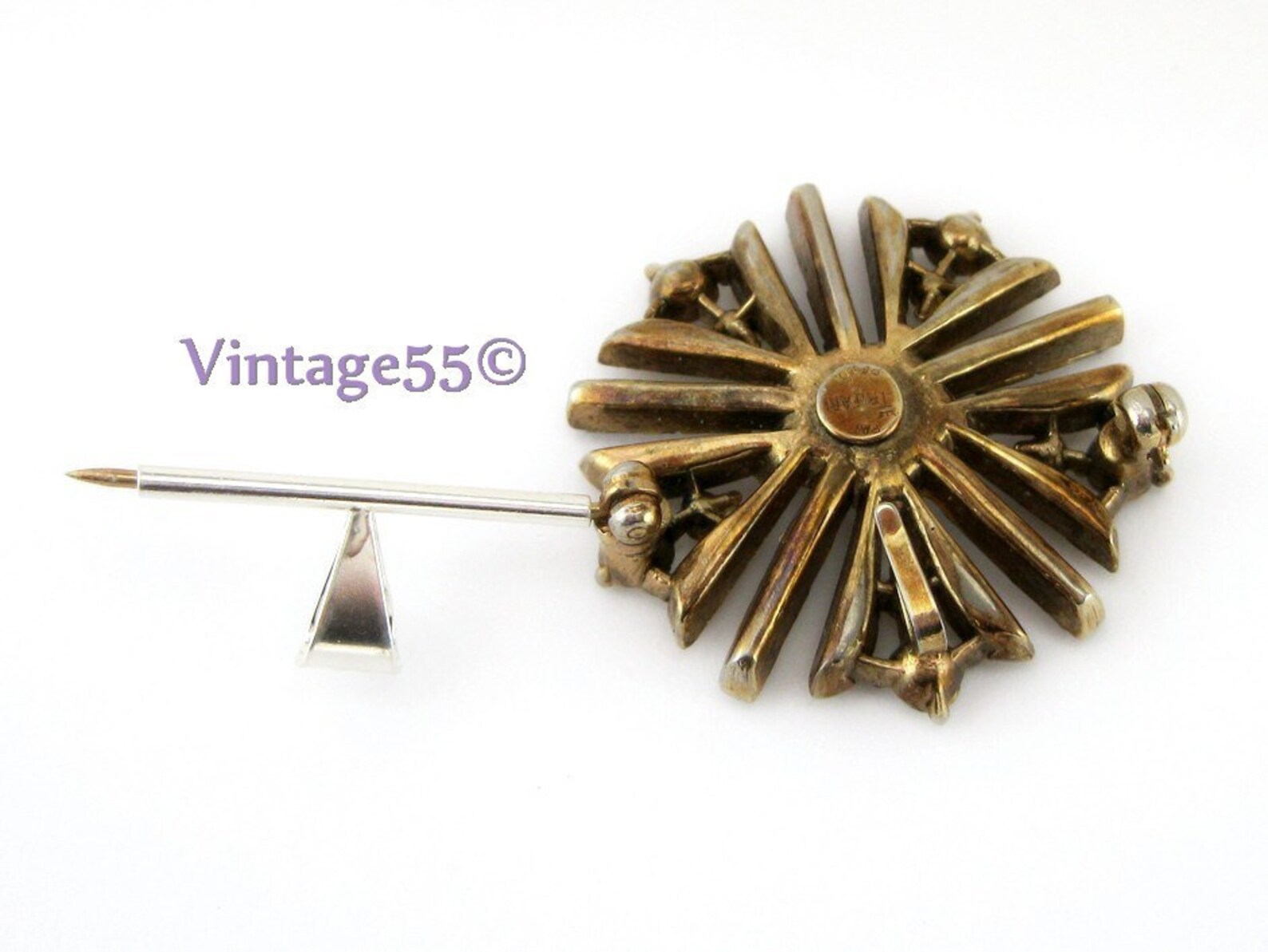 Brooch Converter Medium 22mm Sterling Etsy