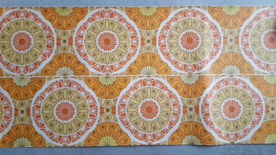 Téléchargement gratuit Images Roll 10 Meters 1970s Wallpaper Original 70s Papier Peint Etsy dernière salutations