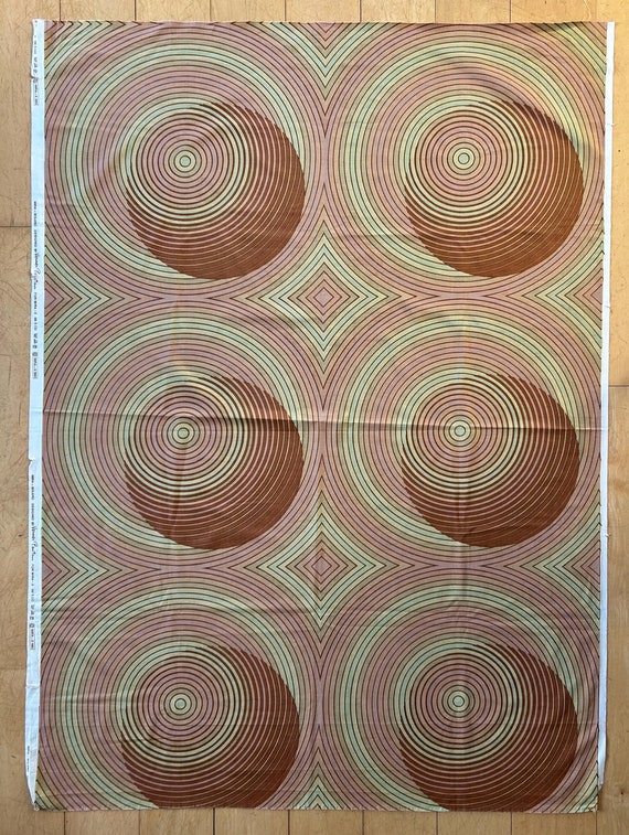 VERNER PANTON Mira-X 1982 BOLERO fabric, original large piece 164 x 122 cm / 65 x 48" , 80s New Old Stock