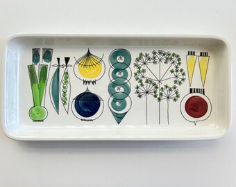Rörstrand Picknick Sweden ovendish by Marianne Westman, very RARE GREEN LEEK nr. 32 version, midcentury 1950s, in almost perfect condition