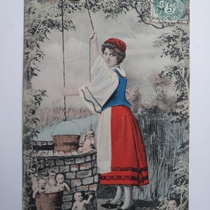 carte postale antique pour plusieurs bébés / collage photo original des années 1900 / carte de bébé victorienne réelle et rare / publiée en 1907 / cadeau de baby shower