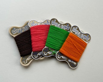 set 70s wool cards for visible melding and other projects, 1970s new old stock from a former haberdashery shop