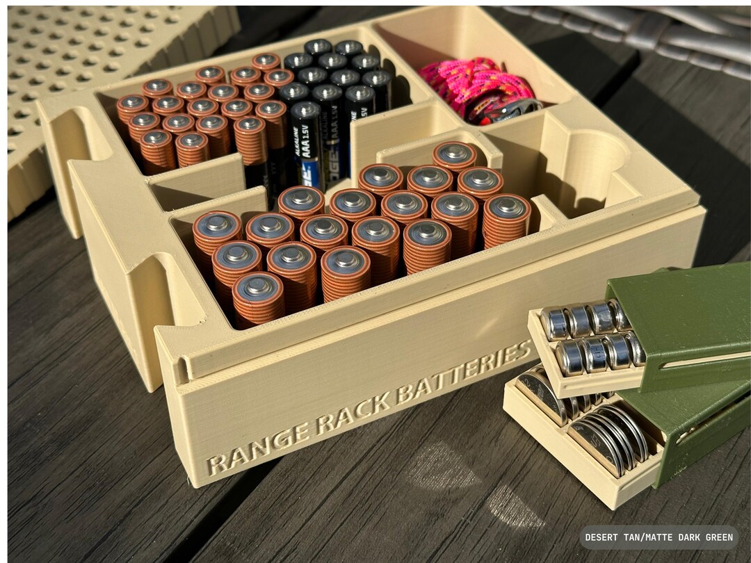 Battery Organizer for 50 Cal Ammo Can - the Range Rack System - Etsy
