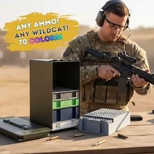 Ammo Organizer Tray - Range Rack for 50 Cal Ammo Can